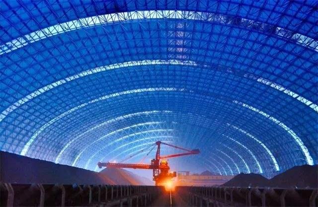 四平亿优钢构工程师为您解析原料场封闭技术的特点和类型